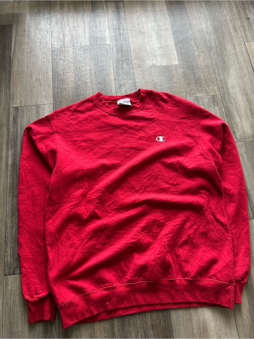 Champion Men’s Red Crewneck Sweatshirt